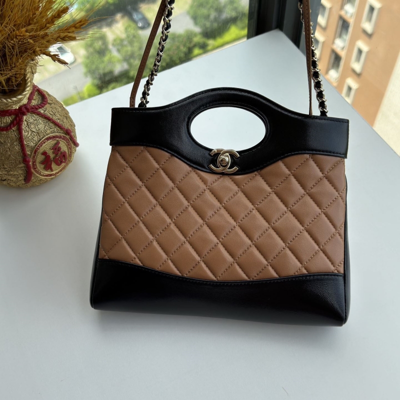 Ch*el top handle bags